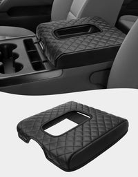 KBH Center Console Armrest Cover Cushion Pad Protector for 2014-2018 Chevy Silverado & GMC Sierra