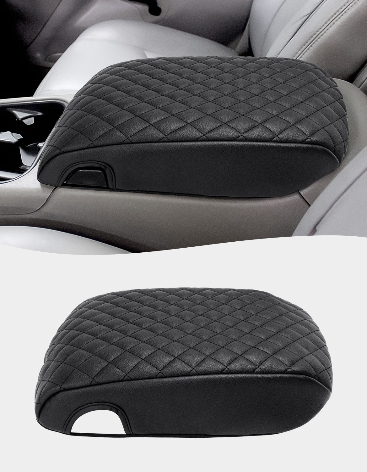 KBH Center Console Armrest Cover for Chevy Silverado & Tahoe & Suburban & Avalanche, GMC Sierra & Yukon 2003-2006