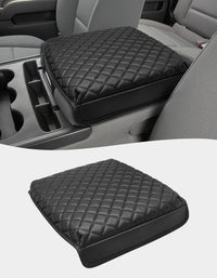 KBH Center Console Armrest Cover Cushion Pad for Jump Seat 2014-2018 Chevy Silverado 1500 2500 3500 & GMC Sierra 1500 2500 3500