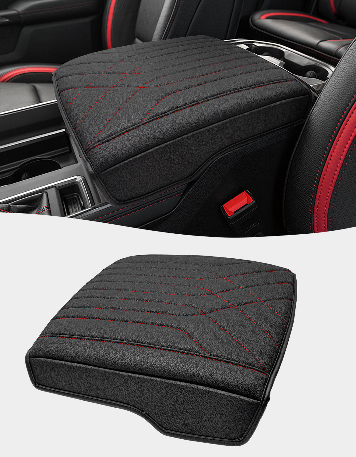 KBH Center Console Armrest Cover for Bucket Seat 2019-2025 Dodge Ram 1500 2500 3500