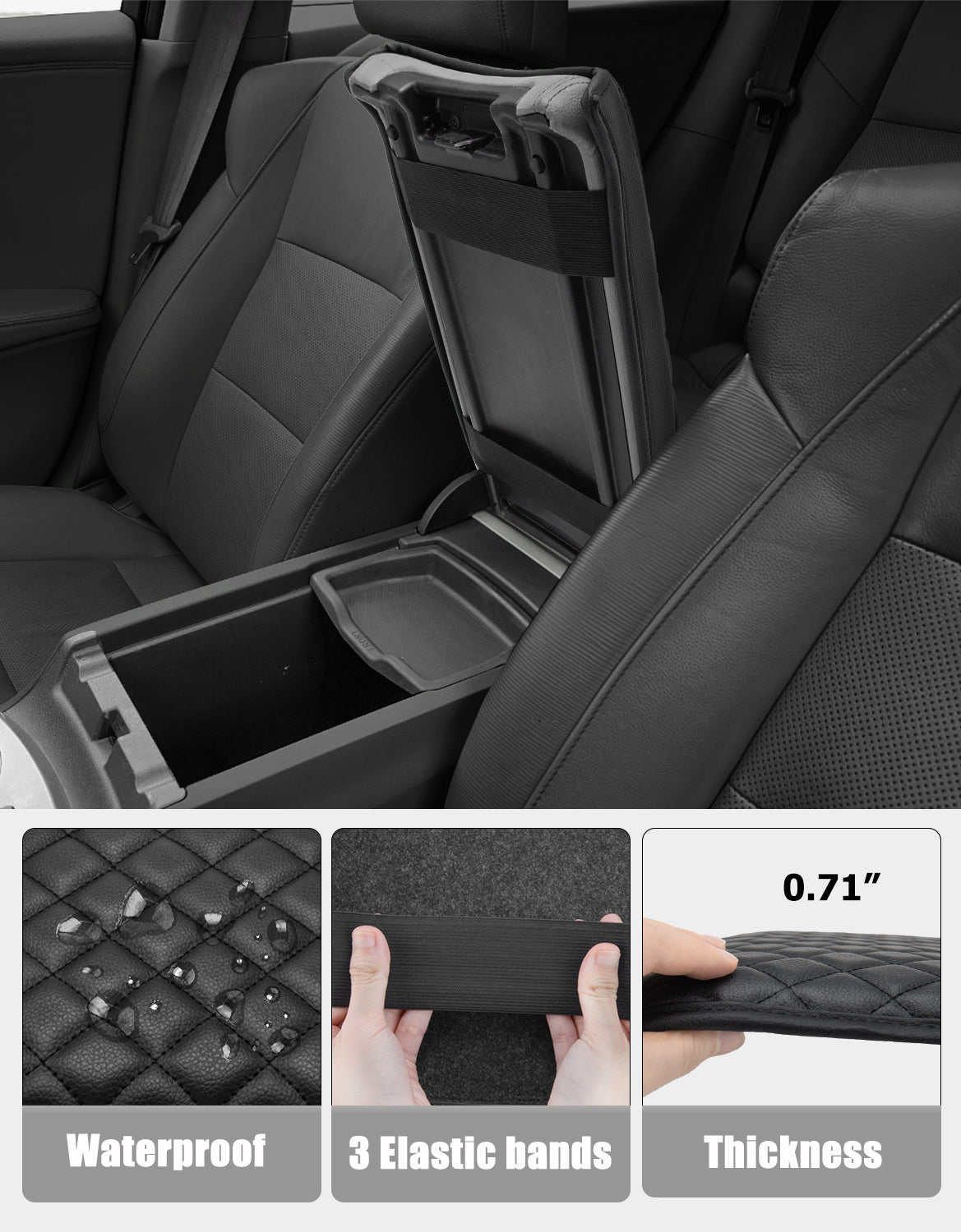 KBH Center Console Armrest Cover for Acura RDX 2013-2018