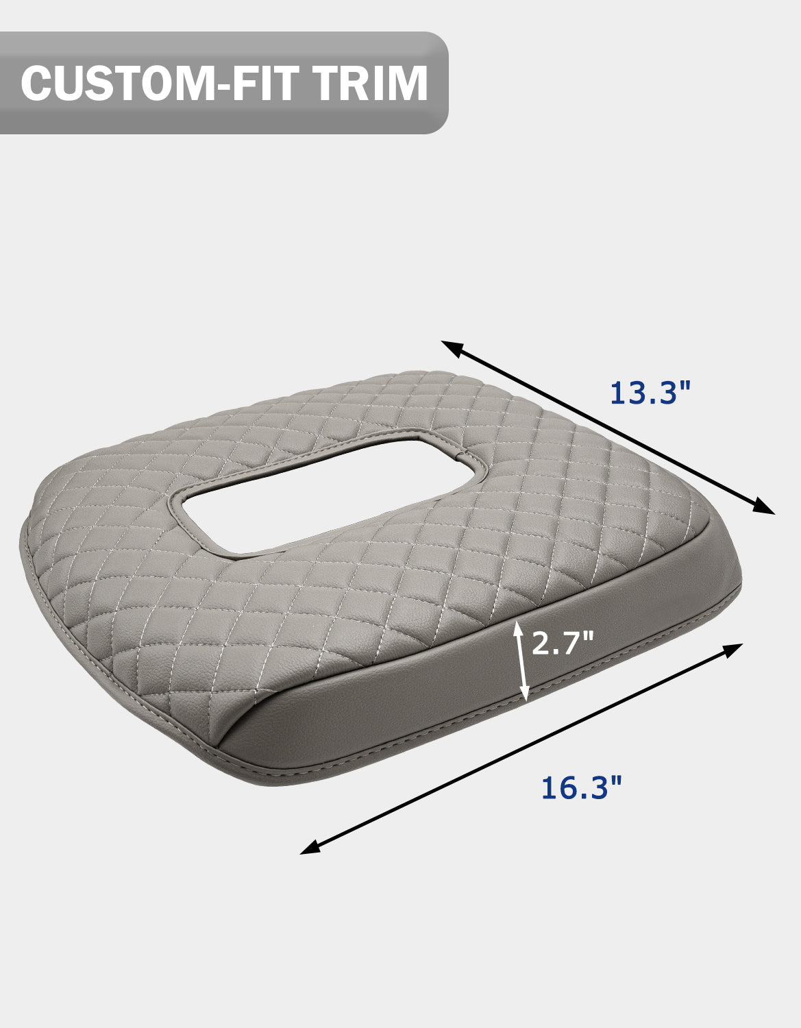 KBH Center Console Armrest Cover Pad for Jump Seat 2019-2026 GMC Sierra 1500 2500 3500,2019-2026 Chevy Silverado 1500 2500 3500