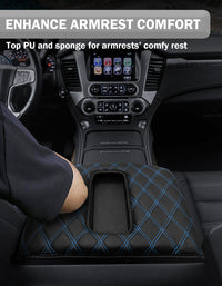 KBH Center Console Armrest Cover Pad for Bucket Seat 2014-2018 Chevy Silverado 1500 2500 3500 & GMC Sierra 1500 2500 3500,2015-2020 Tahoe/Yukon/Suburban