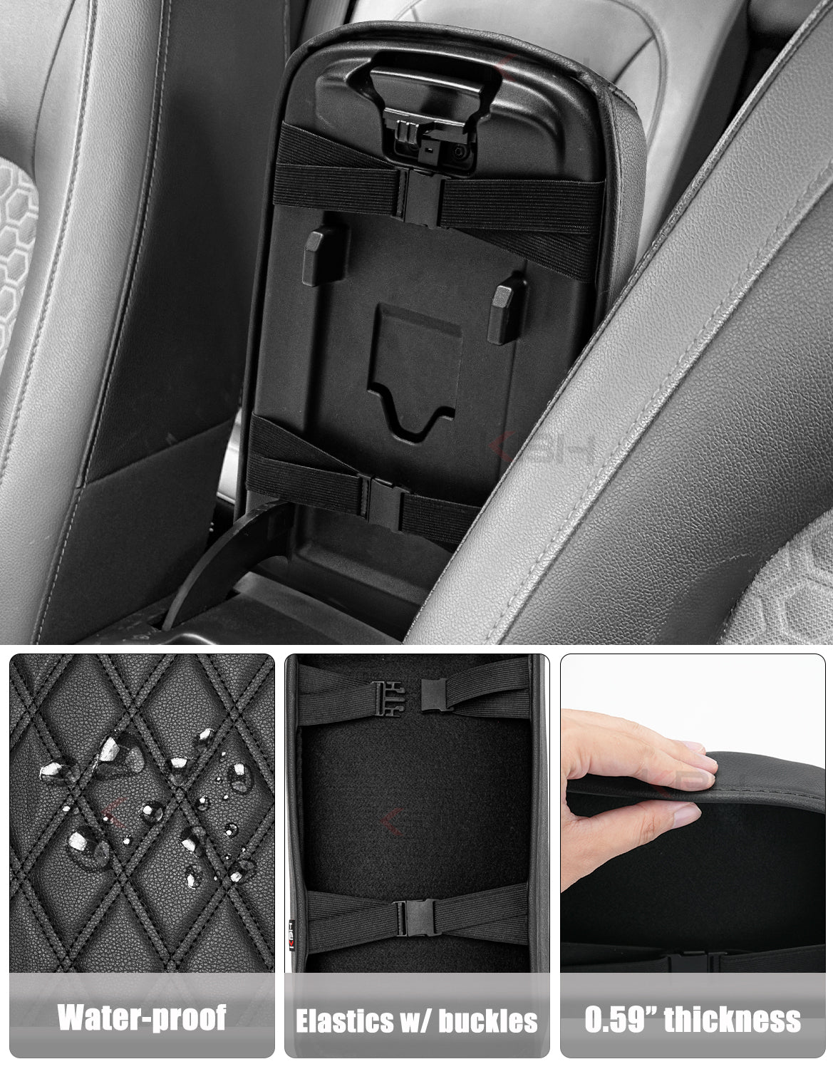 Center Console Armrest Cover for 2015-2022 Chevy Colorado,2015-2022 GMC Canyon