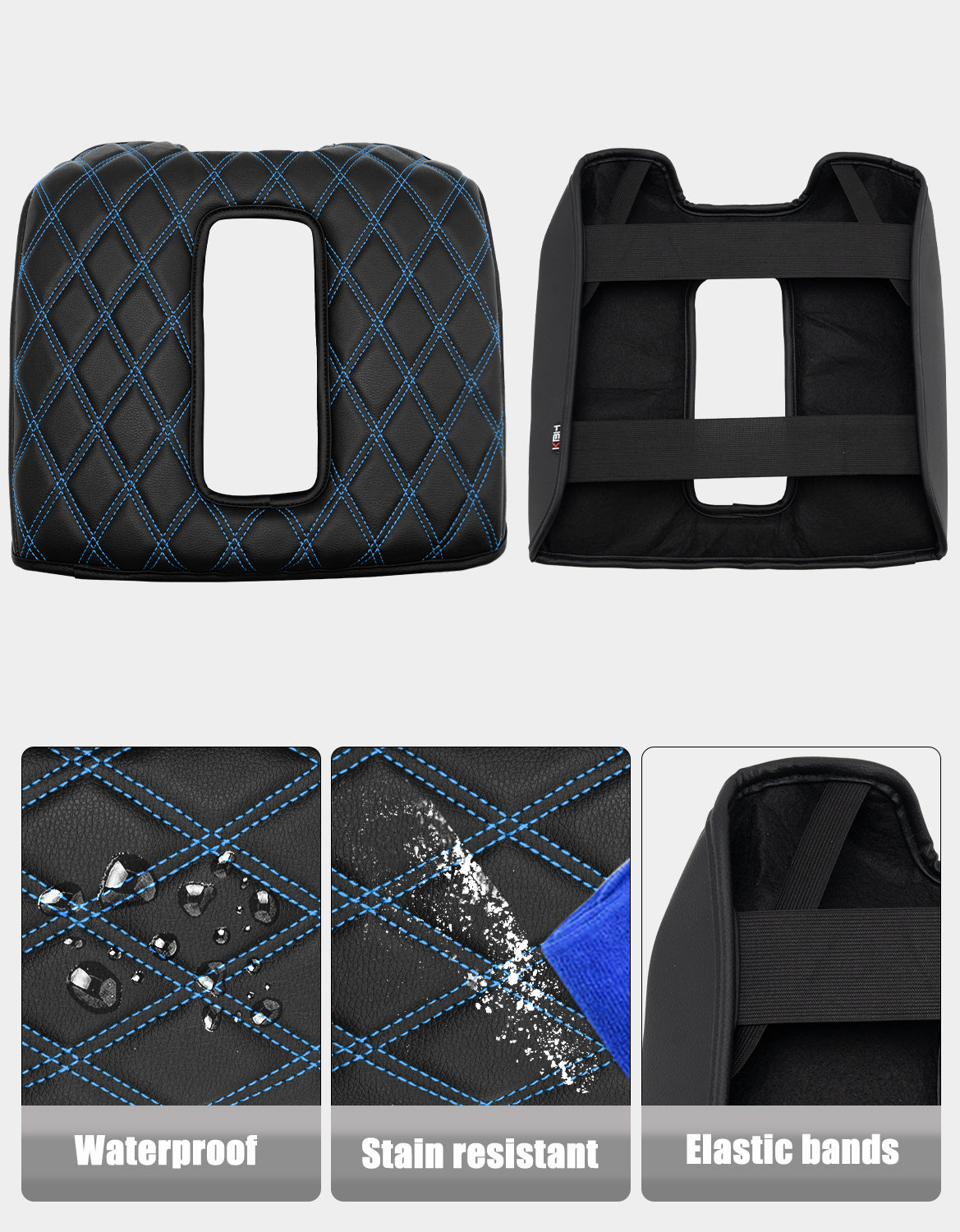 KBH Center Console Armrest Cover Pad for Bucket Seat 2014-2018 Chevy Silverado 1500 2500 3500 & GMC Sierra 1500 2500 3500,2015-2020 Tahoe/Yukon/Suburban