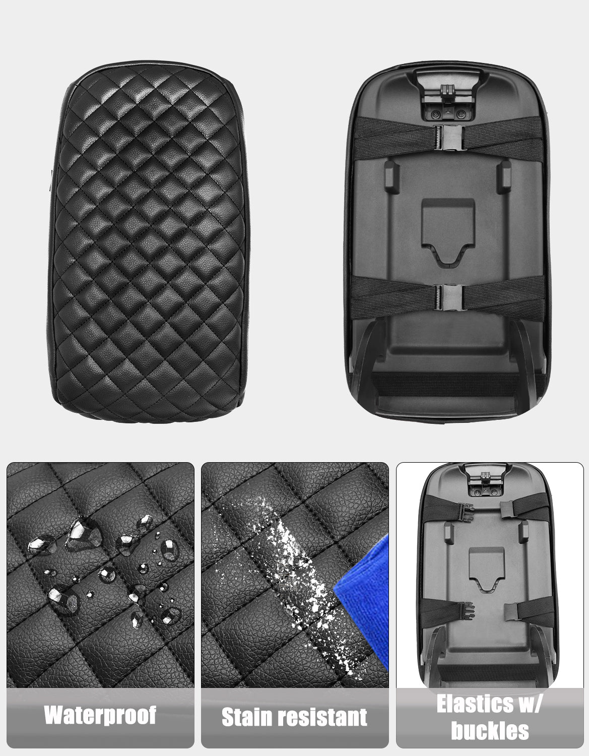 KBH Center Console Armrest Cover for 2015-2022 Chevy Colorado,2015-2022 GMC Canyon