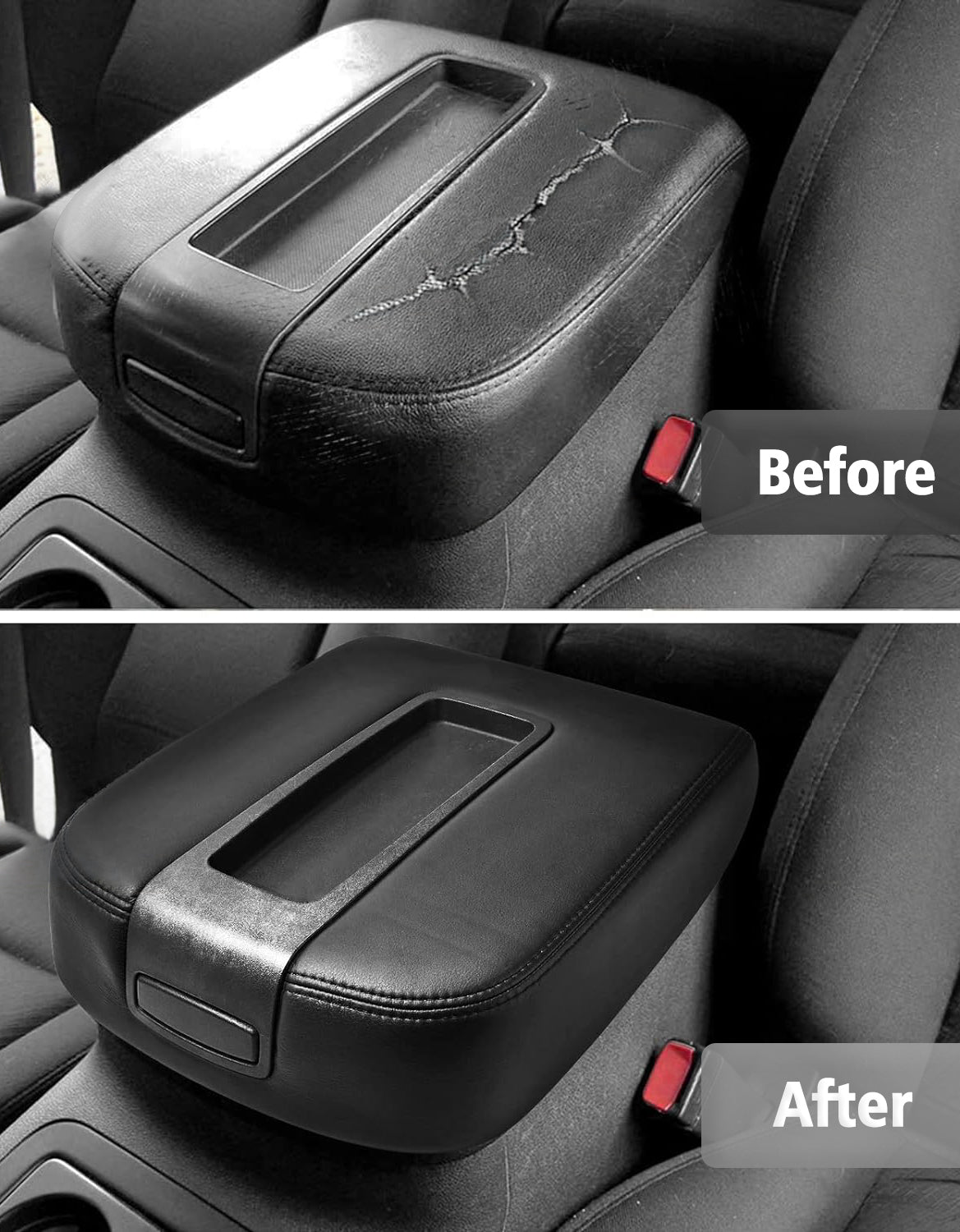 KBH Center Console Armrest Cover for 2007-2013 Chevy Silverado&GMC Sierra,2007-2014 Suburban/Tahoe/Avalanche/Yukon