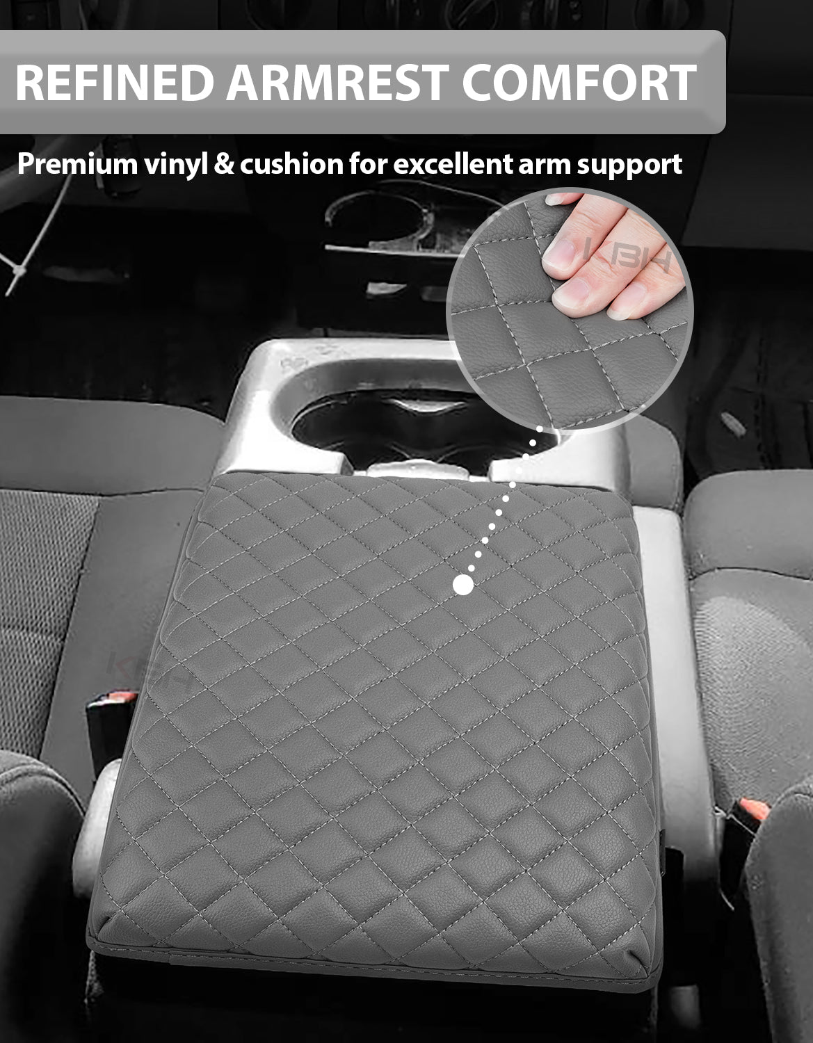 Center Console Armrest Cover Pad for Jump Seat 2004-2010 Ford F150