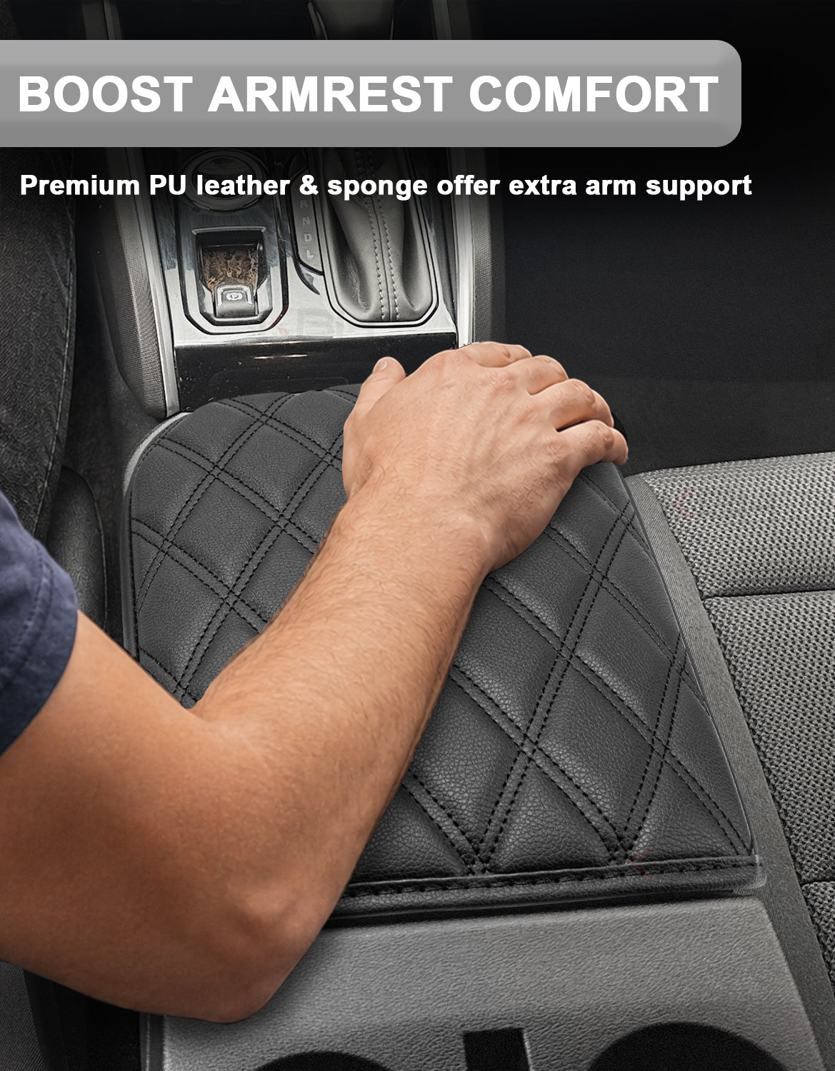 Center Console Armrest Cover for 2023-2026 Chevy Colorado,2023-2026 GMC Canyon