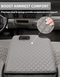 KBH Center Console Armrest Cover Pad for Jump Seat 1999-2001 Ford F250 F350 F450 Super Duty
