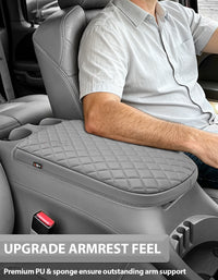 Center Console Armrest Cover Pad for Bucket Seat 2001-2003 F150 Crew Cab Lariat / XLT / King Ranch
