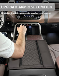 Center Console Armrest Cover for 2022-2026 Toyota Tundra,2023-2026 Toyota Sequoia