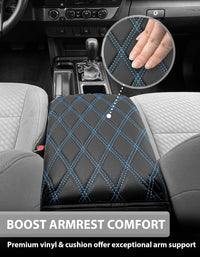 Center Console Armrest Cover Cushion Protector for Toyota Tacoma 2016-2023