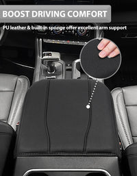 Thick Version Center Console Cushion Cover for  Bucket Seat 2019-2026 GMC Sierra 1500 2500 3500,2019-2026 Chevy Silverado 1500 2500 3500, 2021-2026 Tahoe/Suburban/Yukon