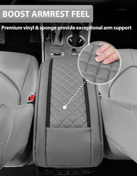Center Console Armrest Cover Pad for Toyota Highlander 2020-2025