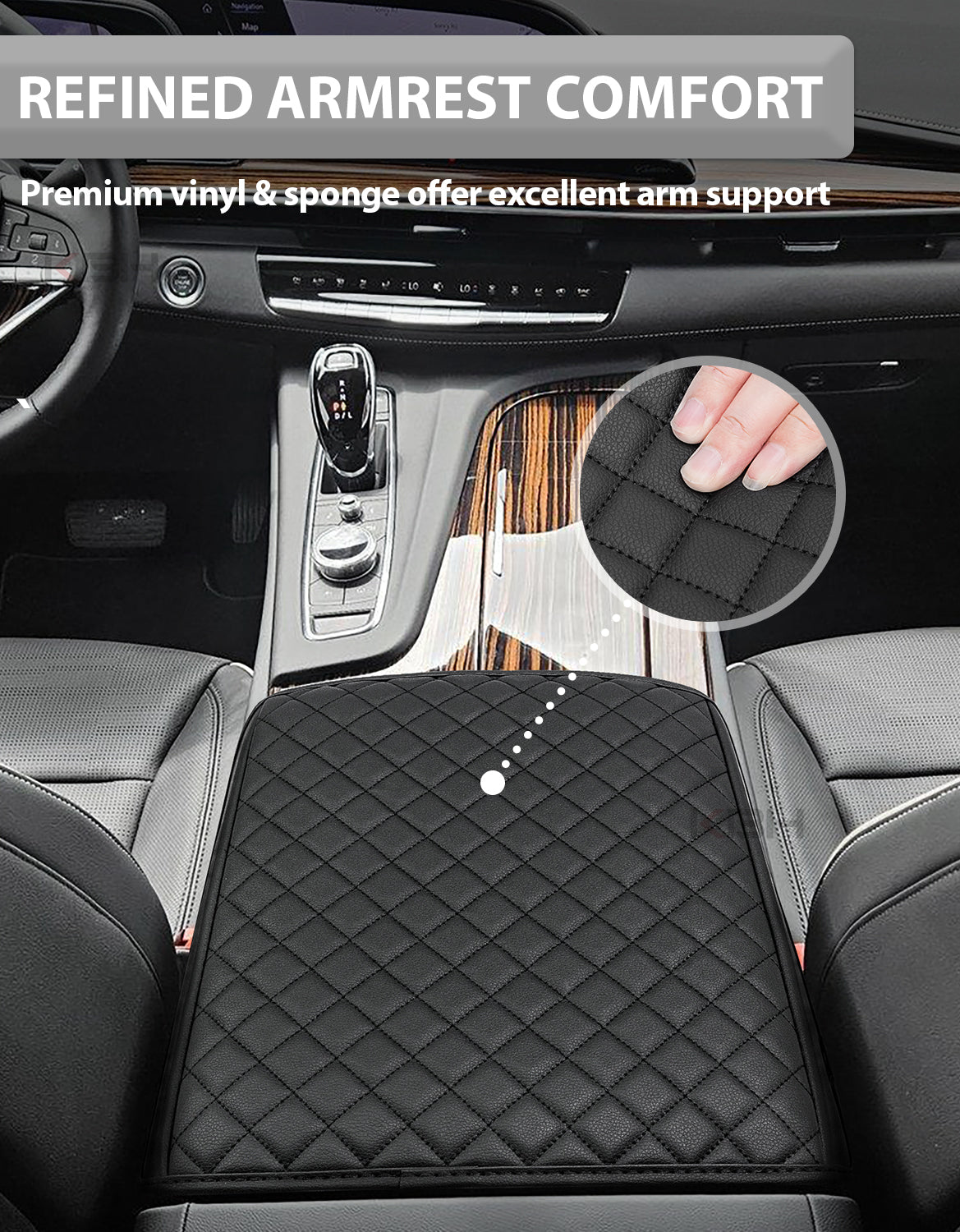Center Console Armrest Cover for Cadillac Escalade 2021-2026