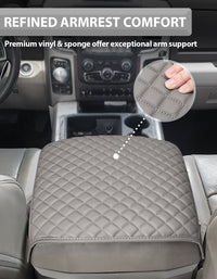 KBH Center Console Armrest Cover Pad Cushion Protector for Bucket Seat 2009-2018 Dodge RAM 1500 2500 3500