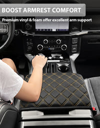 Center Work Surface Armrest Cushion for 2021-2026 Ford F150, 2022-2026 F150 Lightning