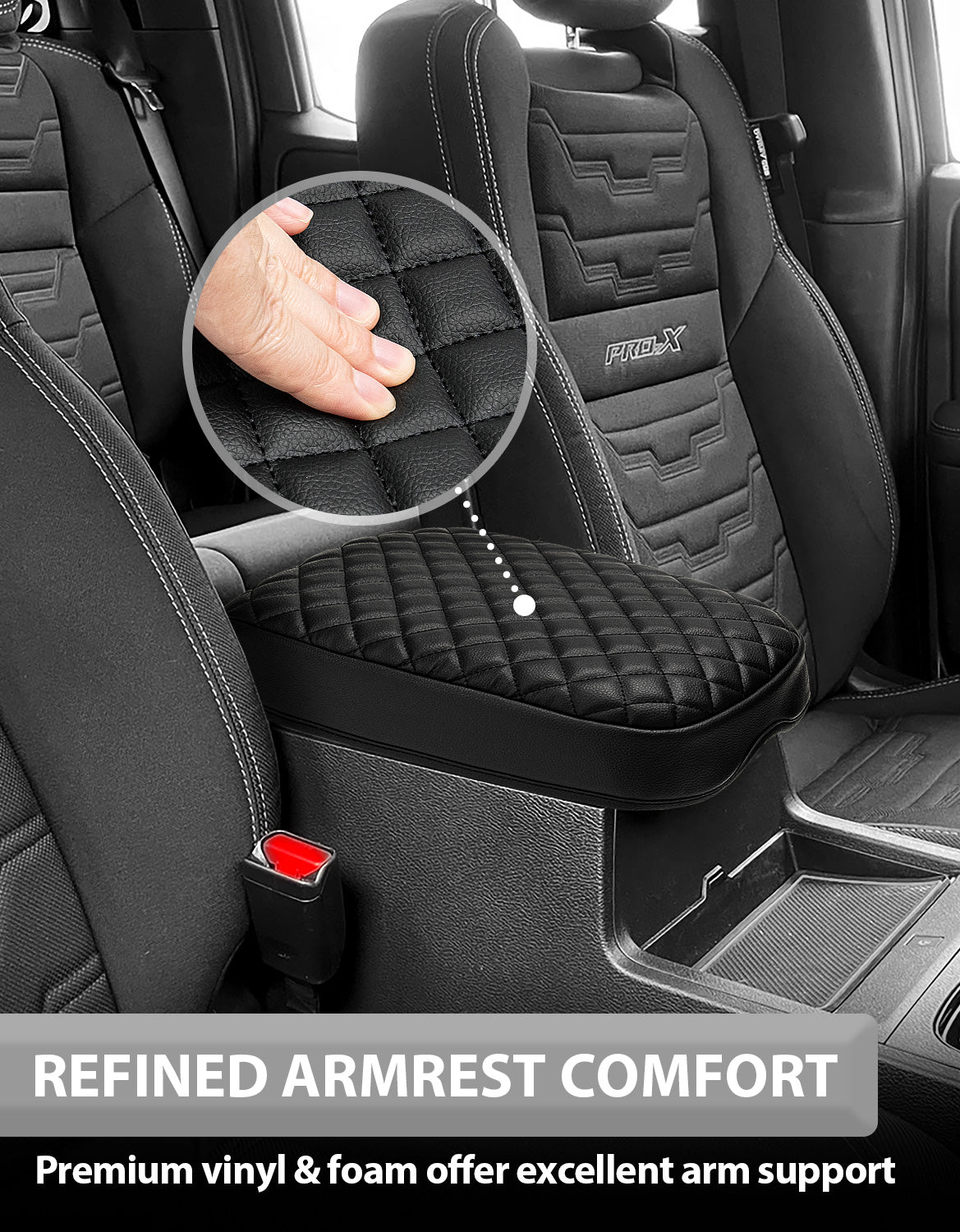 KBH Center Console Armrest Cover Pad for Nissan Frontier 2022-2025