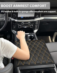 Center Console Armrest Cover Pad for Bucket Seat 2021-2026 Ford F-150