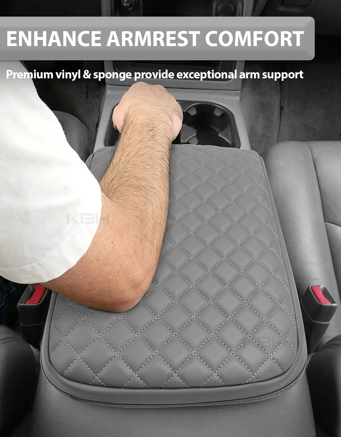 Center Console Armrest Cover for Bucket Seat 2003-2006 Chevy Silverado 1500 2500 3500,2003-2006 Chevy Tahoe/Suburban/Avalanche, 2003-2006 GMC Sierra 1500 2500 3500,2003-2006 GMC Yukon