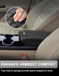 KBH Center Console Armrest Cover Pad for 2013-2016 Ford Fusion