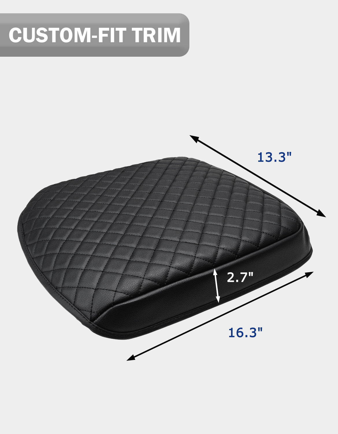 KBH Center Console Armrest Cover Pad For Jump Seat 2019-2026 Chevy Silverado 1500 2500 3500,2019-2026 GMC Sierra 1500 2500 3500