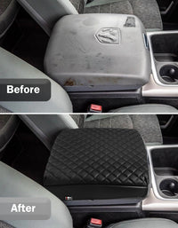 KBH Center Console Armrest Cover Pad Cushion Protector for Bucket Seat 2009-2018 Dodge RAM 1500 2500 3500