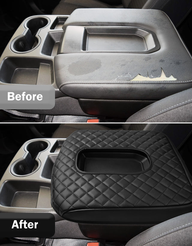 KBH Center Console Armrest Cover Pad for Jump Seat 2019-2025 GMC Sierra 1500 2500 3500 & Chevy Silverado 1500 2500 3500