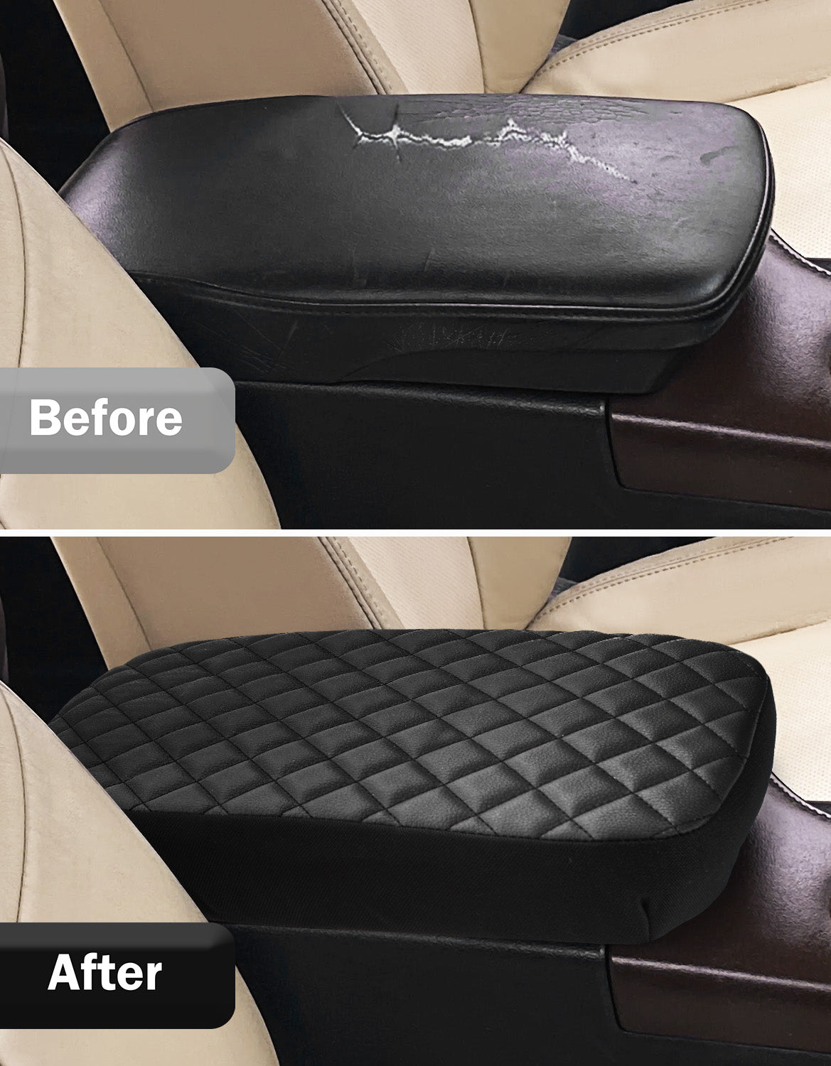 KBH Black Center Console Cover for Toyota Avalon 2013-2018