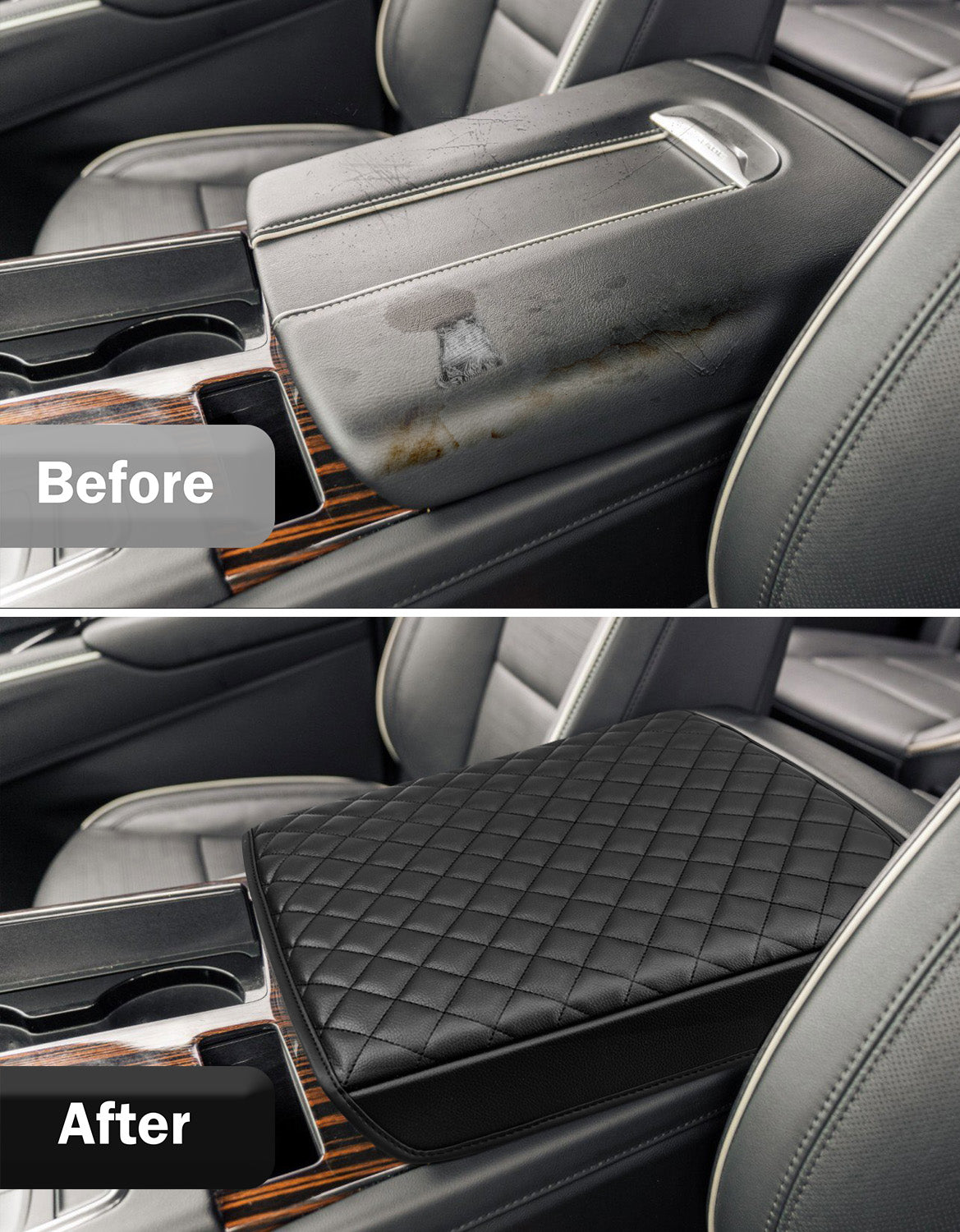 Center Console Armrest Cover Mat voor Lynk & Co 01 2021-2024 Petrol Center Console Armrest Cover Mat voor Lynk & Co 01 2021-2024 Petrol