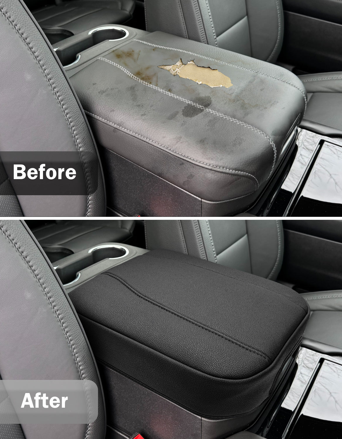 Power Sliding Console Armrest Cover for Bucket Seat 2021-2026 Chevy Tahoe Suburban,2021-2025 GMC Yukon