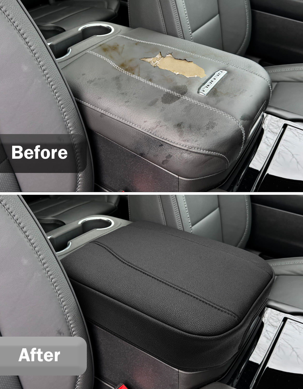 Power Sliding Console Armrest Cover for Bucket Seat 2021-2026 Chevy Tahoe Suburban,2021-2025 GMC Yukon