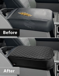 Center Console Cover Pad for Bucket Seat 2023-2026 Ford F250 F350 F450 F550 Super Duty