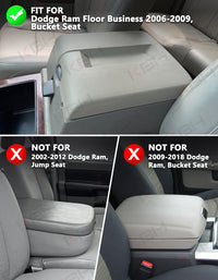 Center Console Armrest Cover Pad for Bucket Seat Dodge Ram Floor Business 2006-2009 Dodge Ram Floor Business
