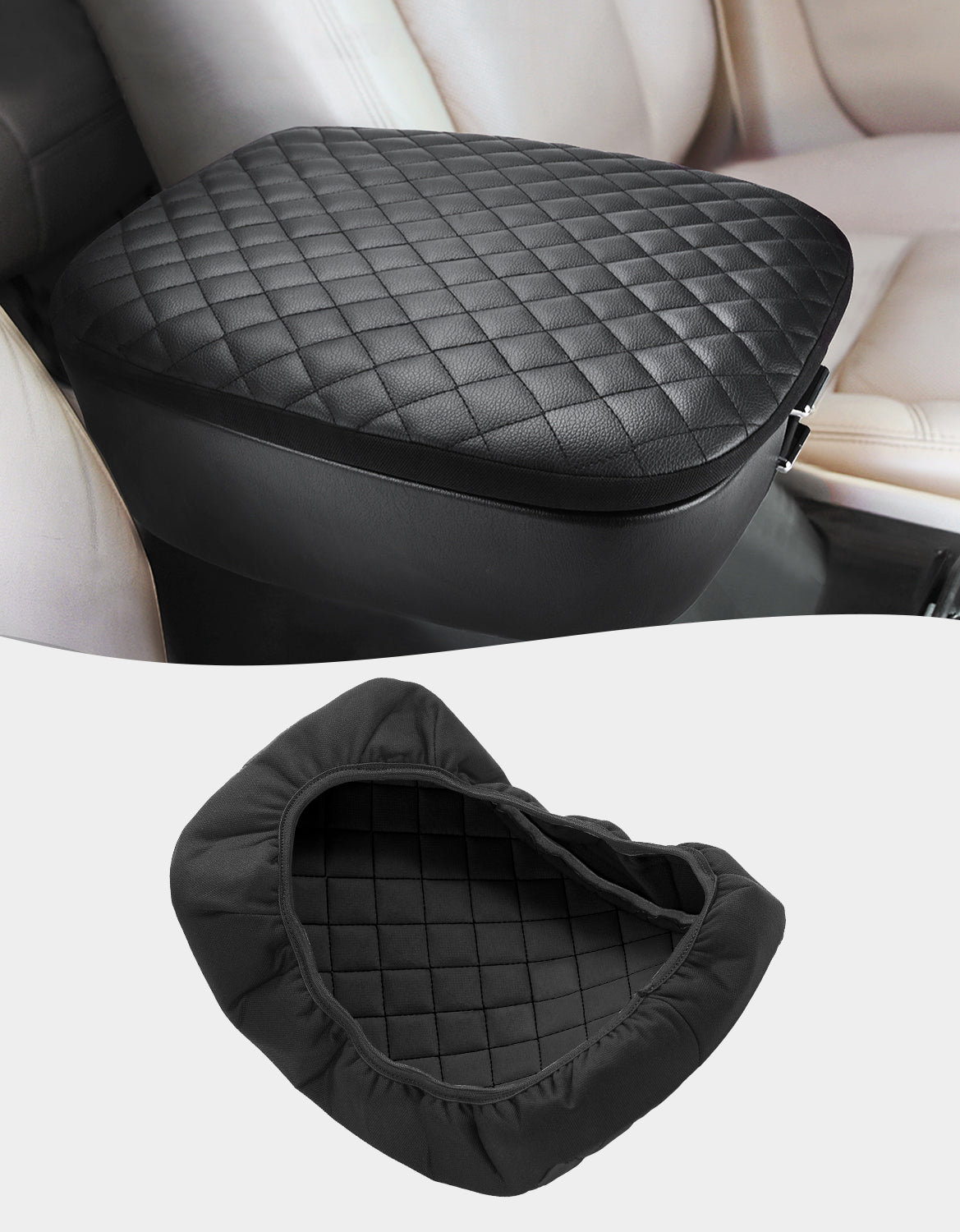 KBH Center Console Armrest Cover Pad Cushion Protector for Cadillac Escalade 2007-2014