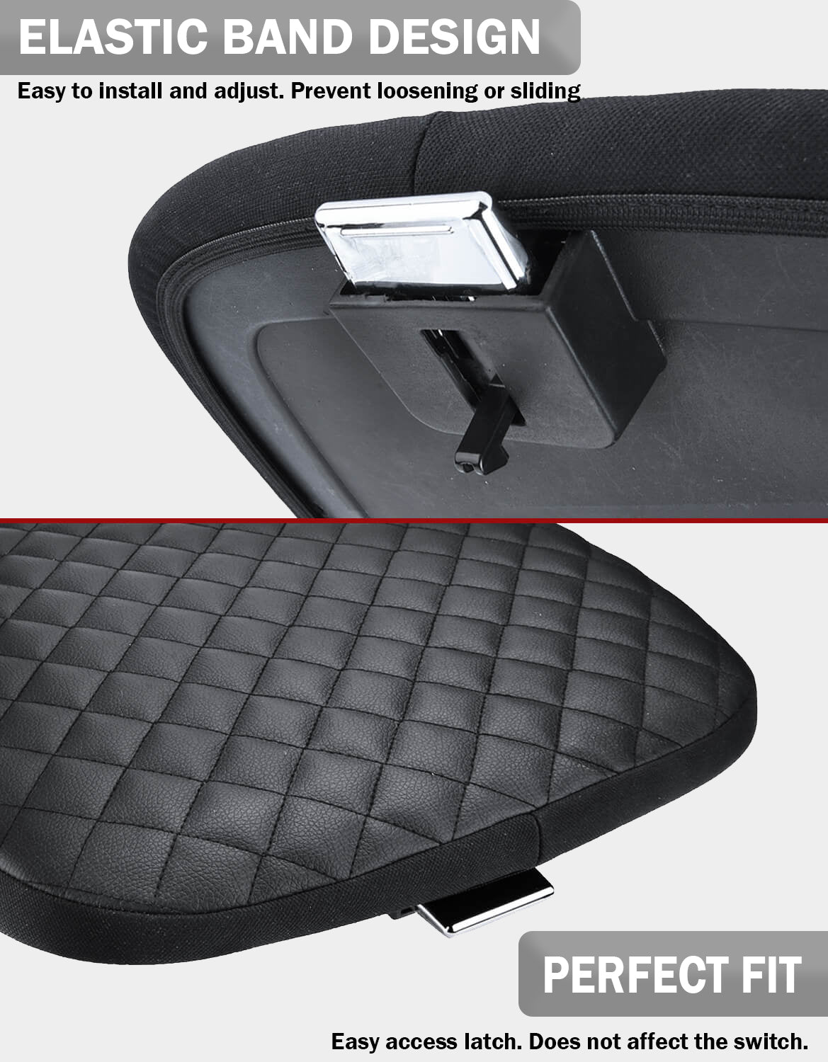 KBH Center Console Armrest Cover Pad Cushion Protector for Cadillac Escalade 2007-2014