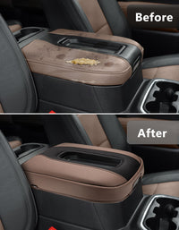 Thick Version Center Console Cushion Cover for Bucket Seat 2019-2026 GMC Sierra 1500 2500 3500,2019-2026 Chevy Silverado 1500 2500 3500, 2021-2026 Tahoe/Suburban/Yukon