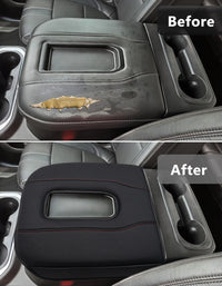 KBH Center Console Cushion Cover for Bucket Seat 2019-2025 GMC Sierra 1500 2500 3500,2019-2025 Chevy Silverado 1500 2500 3500, 2021-2025 Tahoe/Suburban/Yukon