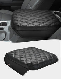 KBH Center Console Armrest Cover Pad for Bucket Seat 2019-2025 Chevy Silverado 1500 2500 3500 & GMC Sierra 1500 2500 3500,2021-2025 Tahoe/Suburban/Yukon