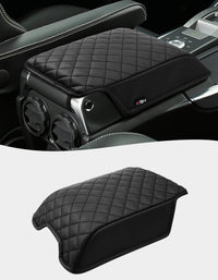 KBH Black Center Console Armrest Cover for Landrover LR3 LR4 2006-2016, Range Rover Sport 2006-2013