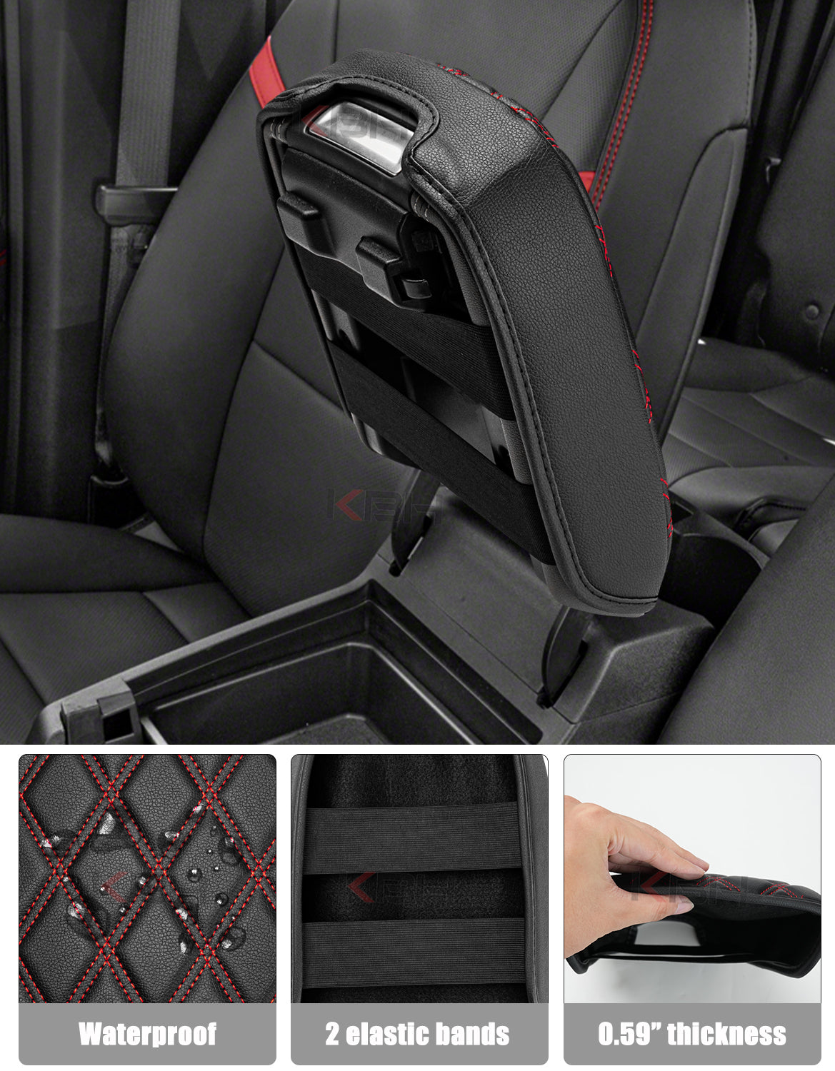 Center Console Armrest Cover for 2023-2026 Chevy Colorado,2023-2026 GMC Canyon