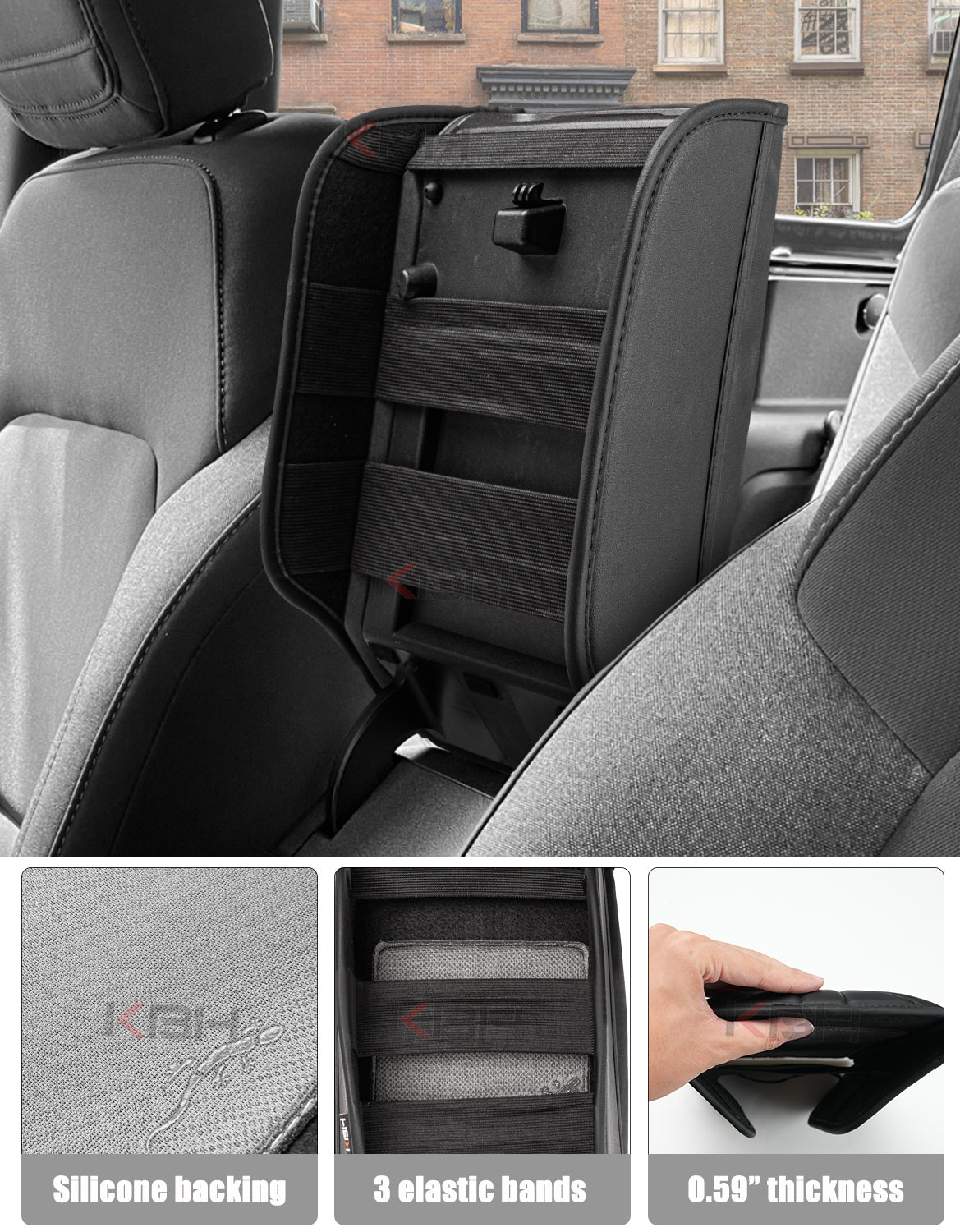 Center Console Armrest Cover Pad for 2021-2026 Ford Bronco