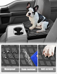 KBH Center Console Armrest Cover Pad for Jump Seat 2015-2025 Ford F150, 2017-2025 Ford F250 F350 F450 Super Duty