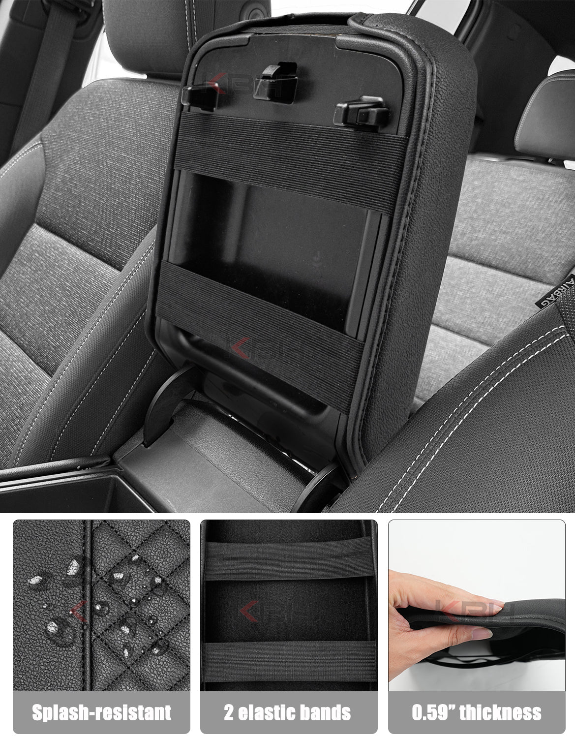 Center Console Armrest Cover for 2024-2027 Chevy Traverse,2024-2027 GMC Acadia
