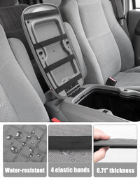 KBH Center Console Armrest Cover for Bucket Seat 1999-2007 Ford F250 F350 F450 F550 Super Duty,2000-2008 Ford F650 Super Duty,1999-2007 Ford Excursion