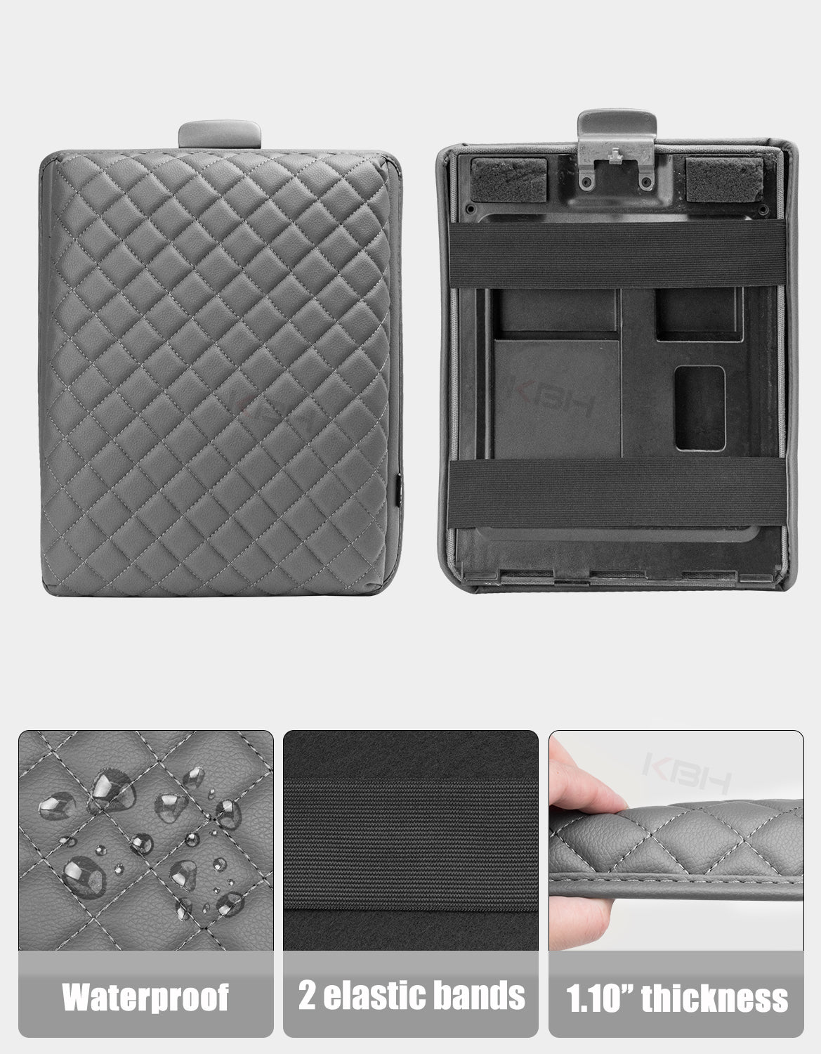 Center Console Armrest Cover Pad for Jump Seat 2004-2010 Ford F150