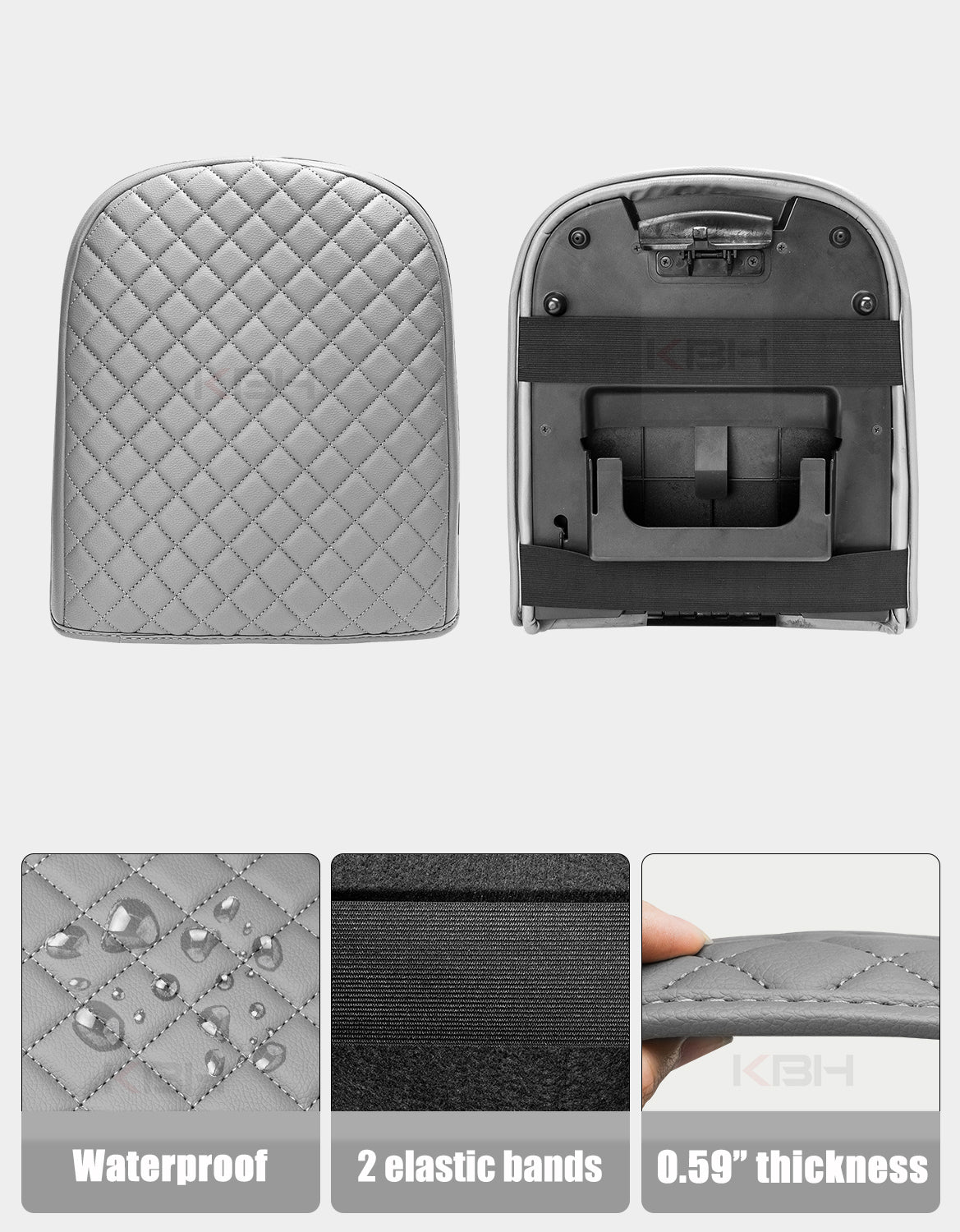 Center Console Armrest Cover Pad for Bucket Seat 2001-2003 F150 Crew Cab Lariat / XLT / King Ranch