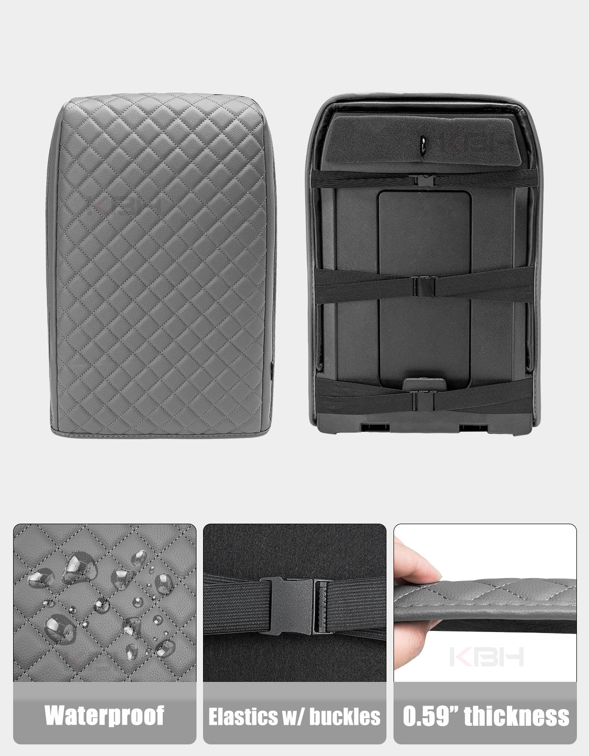 Center Console Armrest Cover for Jump Seat 1999-2007 Chevy Silverado 1500 2500 3500,1999-2007 GMC Sierra 1500 2500 3500,2002-2006 Avalanche & Suburban & Tahoe
