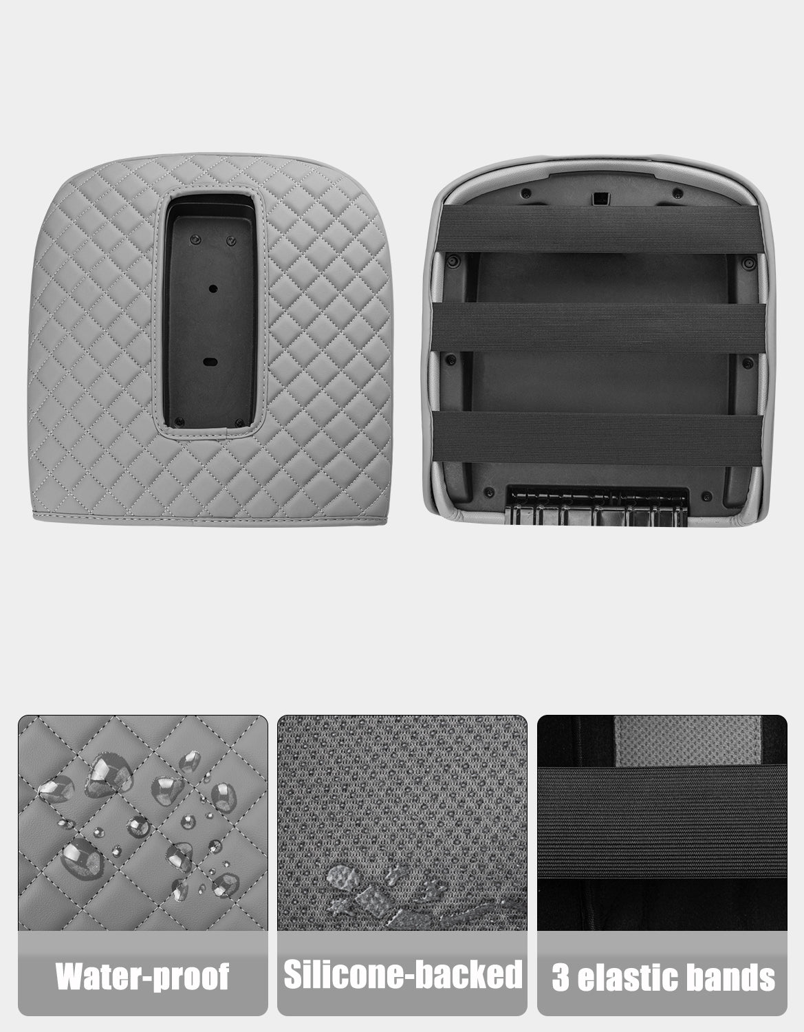 Center Console Armrest Cover for Bucket Seat 2007-2014 Chevy Silverado 1500 2500 3500,2007-2014 Chevy Avalanche & Suburban & Tahoe,2007-2014 GMC Sierra 1500 2500 3500,2007-2014 GMC Yukon